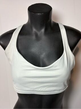 lululemon athletica White Scoop Neck Sports Bra